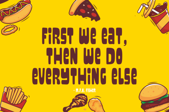 Burger Bread Font - Preview 2