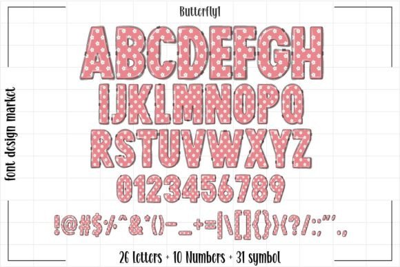 Butterfly Font - Preview 1
