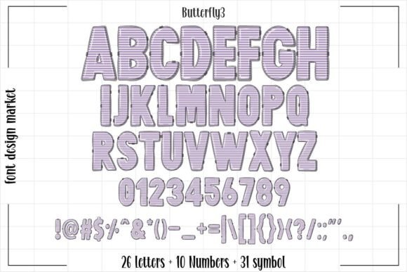 Butterfly Font - Preview 3
