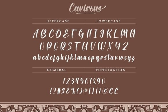 Cavirous Font - Preview 3