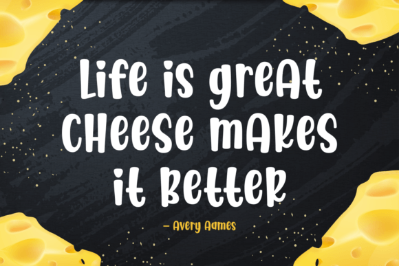 Cheese Sprinkle Font - Preview 1