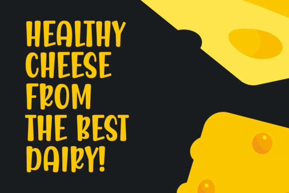 Cheese Sprinkle Font - Preview 3