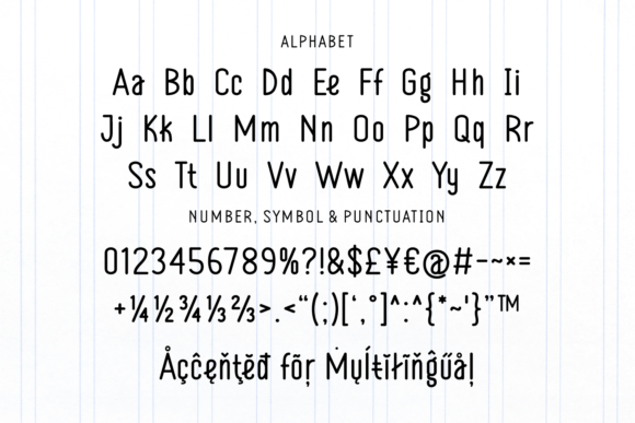 College Notes Font - Preview 6