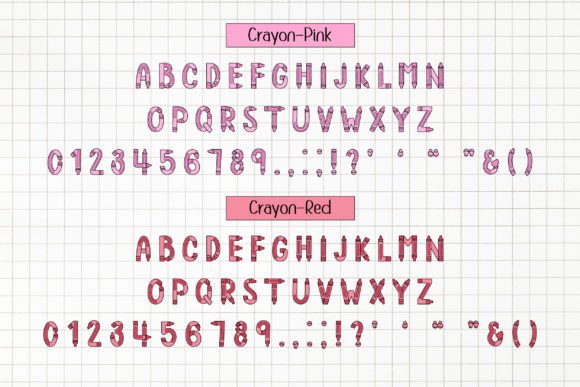 Crayon Doodle Font - Preview 2