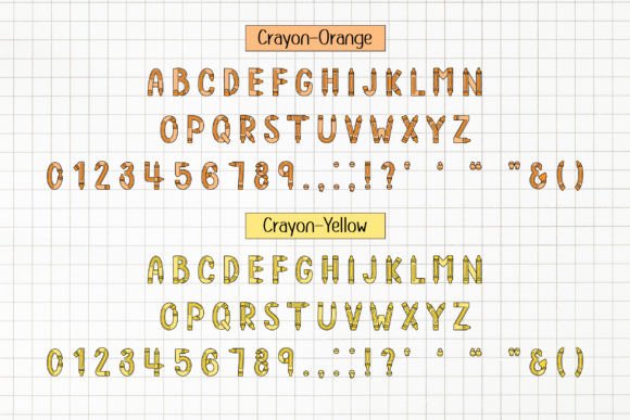 Crayon Doodle Font - Preview 3