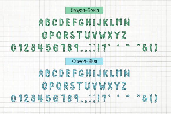 Crayon Doodle Font - Preview 4