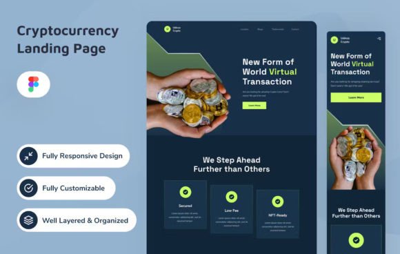 Cryptocurrency Landing Page