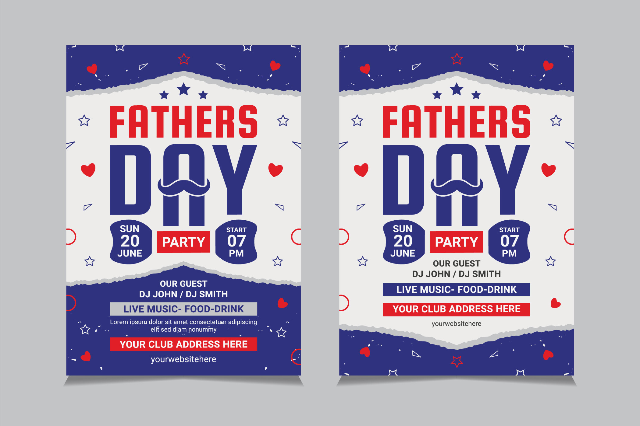 Father's Day Flyer Layout