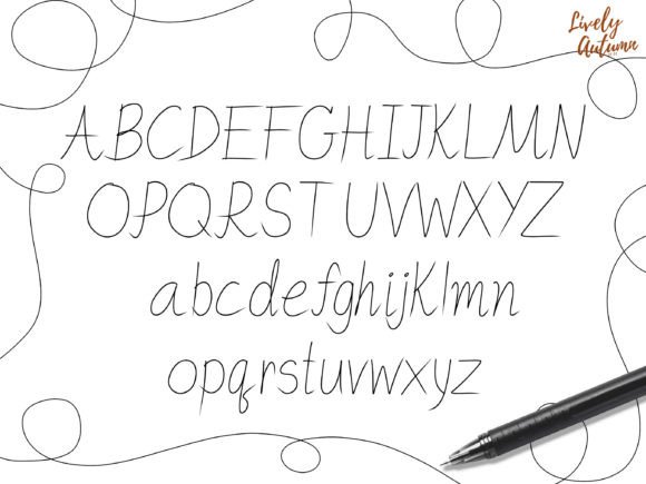 Fineliner Pen Font - Preview 1