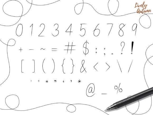 Fineliner Pen Font - Preview 2