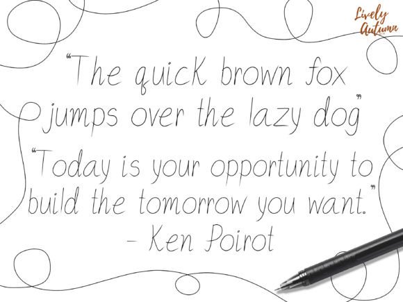 Fineliner Pen Font - Preview 3