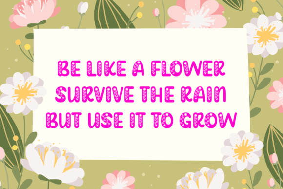 Flower Charm Font - Preview 1