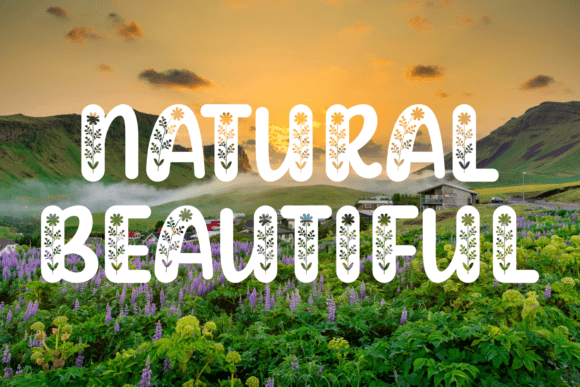 Flower Charm Font - Preview 2