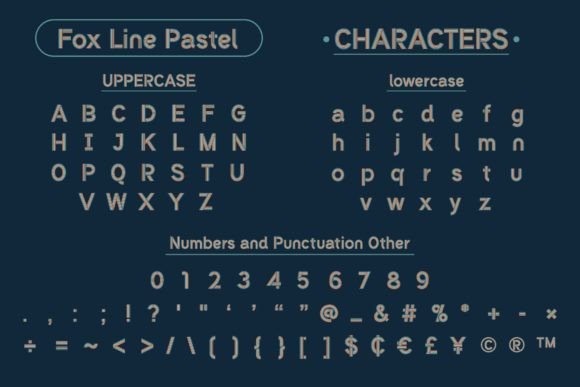 Fox Line Font - Preview 6