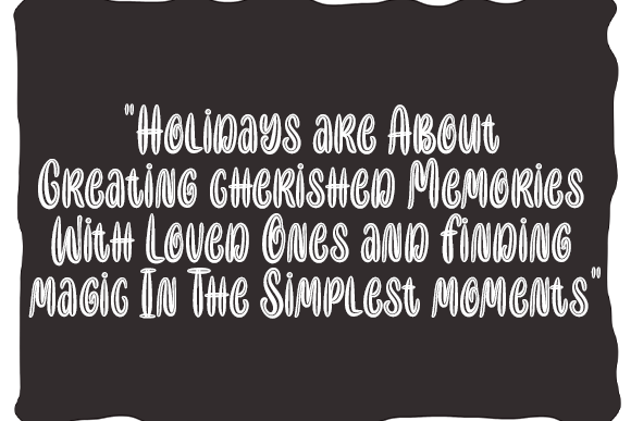 Happy Holydays Font - Preview 1