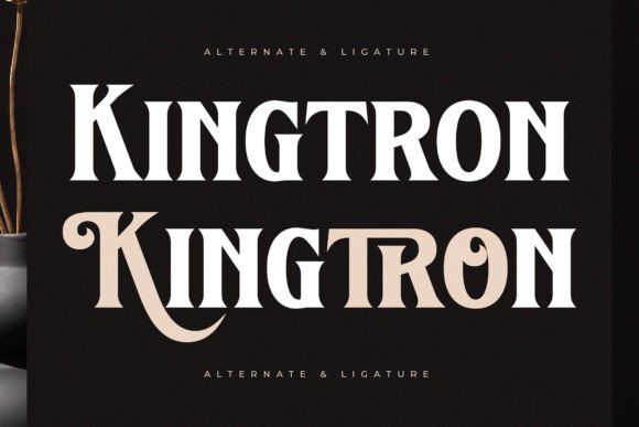Kingtron Font PNG with transparent background - Preview 6