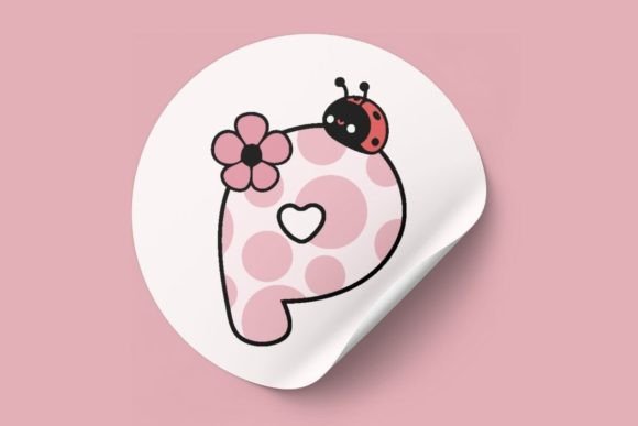 Ladybug Font PNG with transparent background - Preview 2