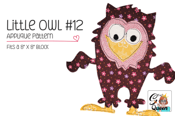 Little Owl #12 - Applique Pattern