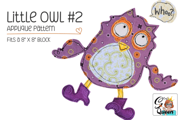 Little Owl #2 - Applique Pattern