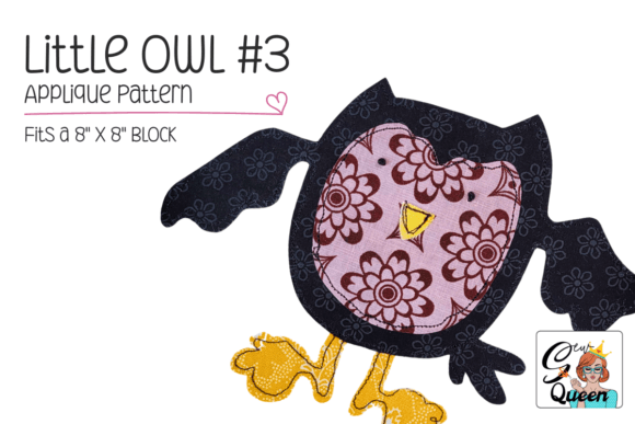 Little Owl #3 - Applique Pattern
