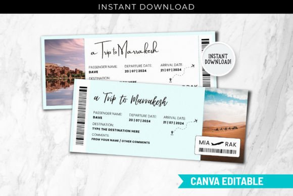 Marrakesh Trip Surprise Gift Ticket