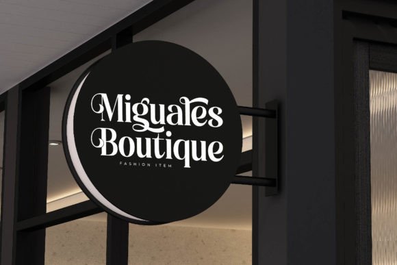 Miguales Font PNG with transparent background - Preview 2
