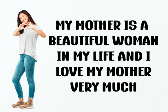 Mother Longing Font PNG with transparent background - Preview 2