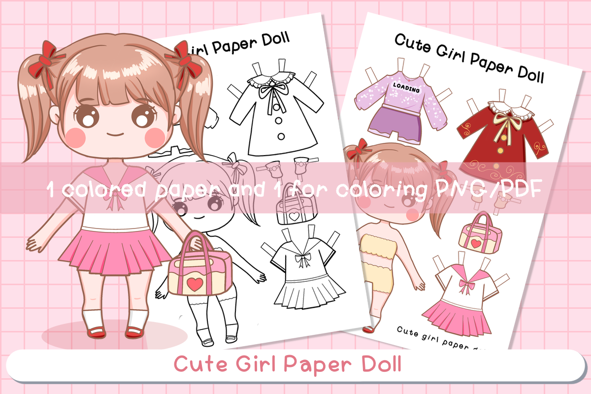 Paper Doll Cute Girl