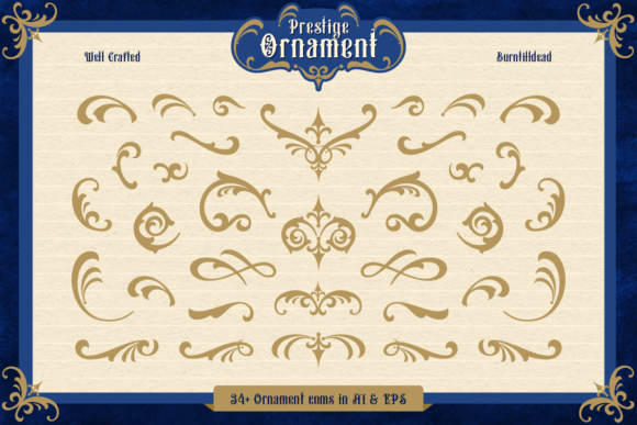 Prestige Signage Font PNG with transparent background - Preview 3