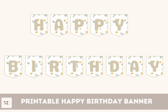 Printable Happy Birthday Banner