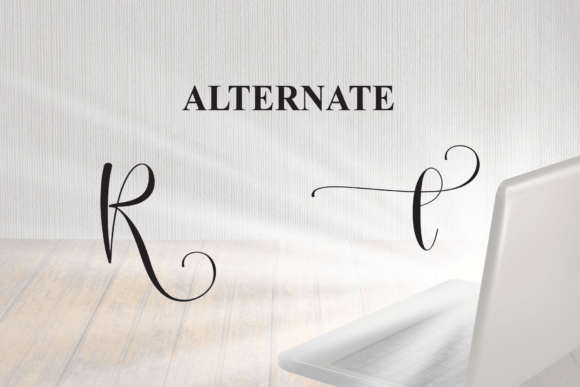 Radiate Font PNG with transparent background - Preview 5