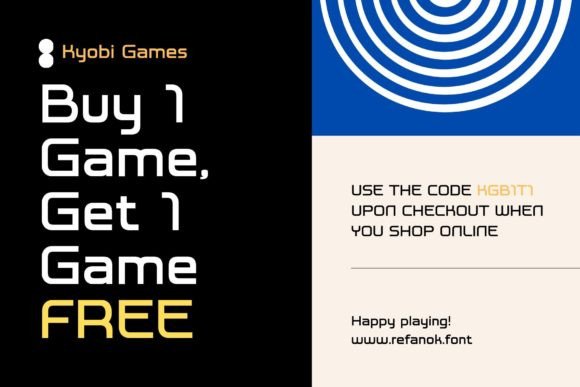 Refanok Font PNG with transparent background - Preview 3