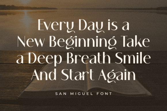 San Miguel Font PNG with transparent background - Preview 2
