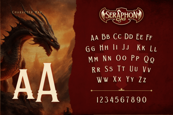Seraphon Font PNG with transparent background - Preview 1