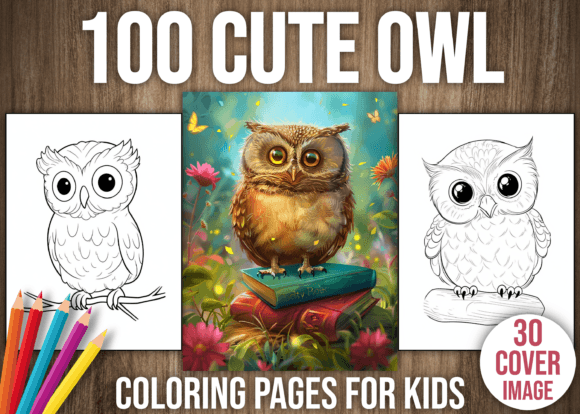 100 Cute Owl Coloring Pages for Kids