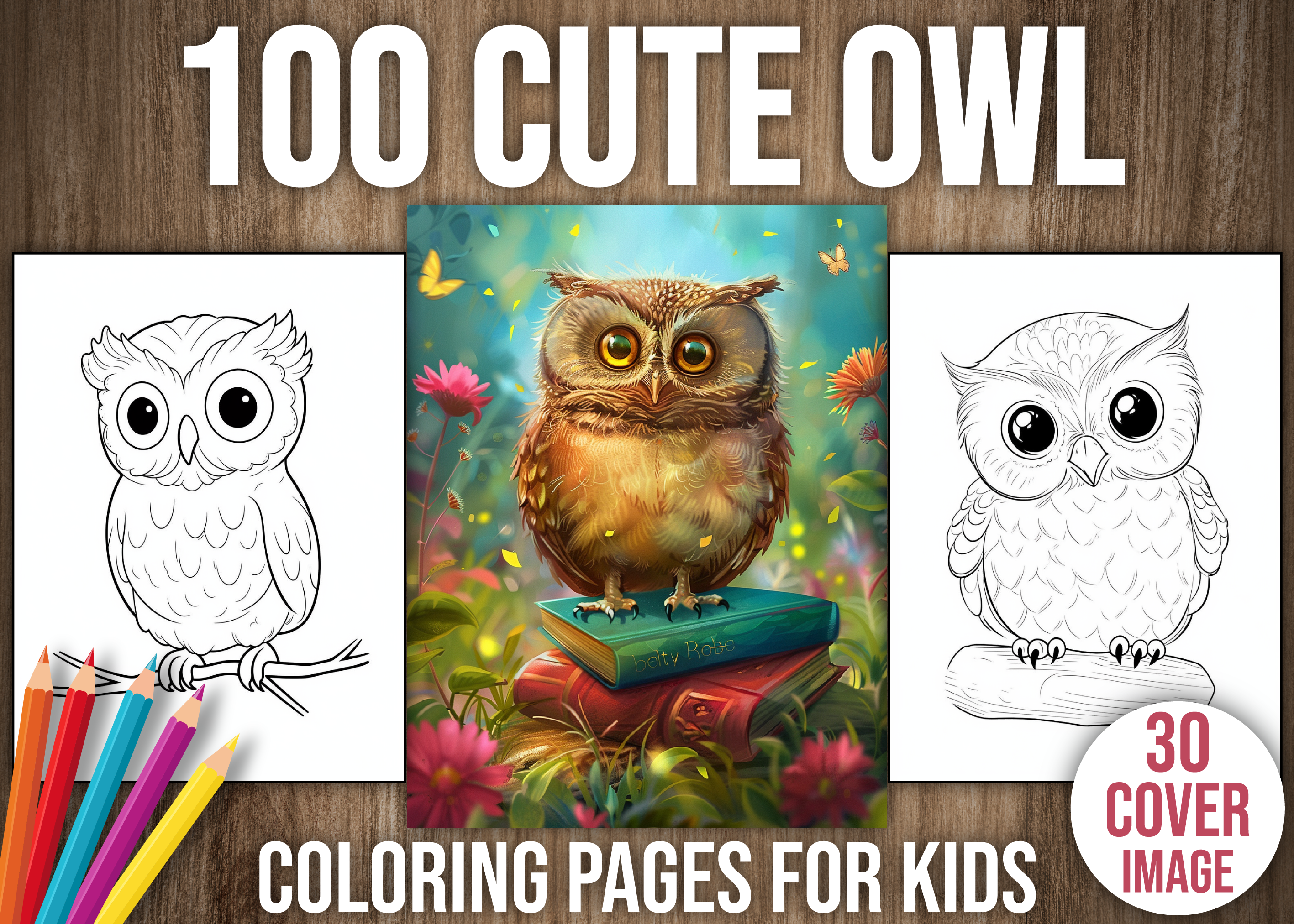 100 Cute Owl Coloring Pages for Kids
