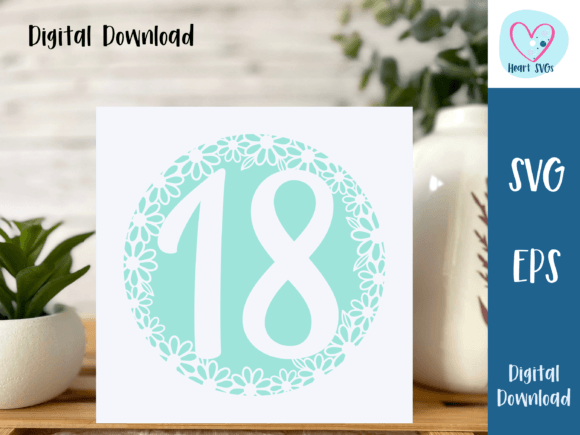 18th Birthday Card SVG