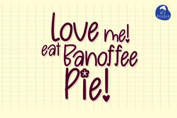 Banoffee Pie Font - Preview 5