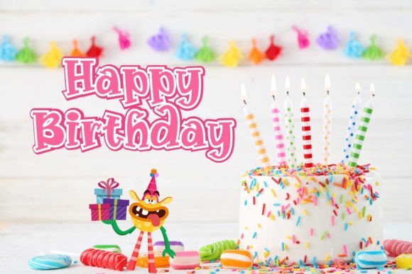 Birthday Font - Preview 1