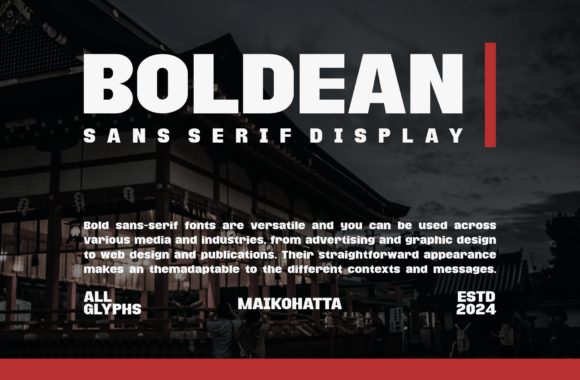 Boldean - Font - Preview 6