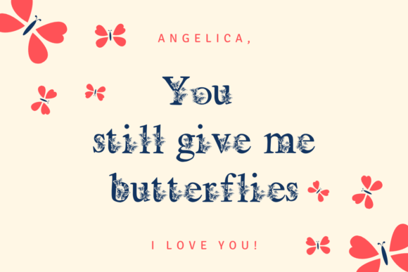 Butterfly Font - Preview 2