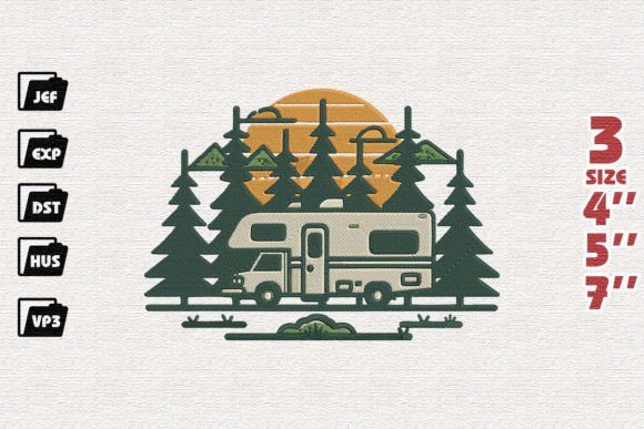 Camping Embroidery