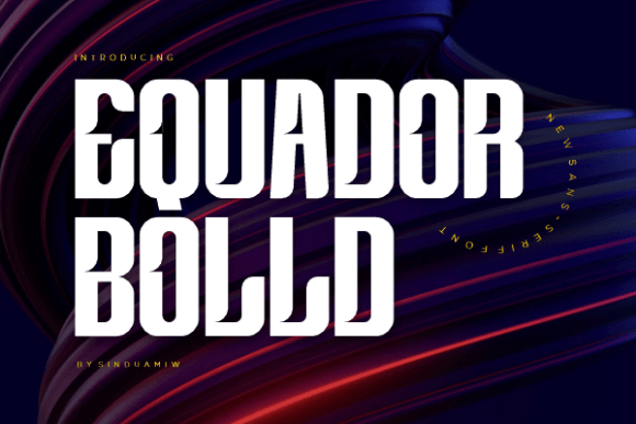 Equador Bolld Font - Preview 2