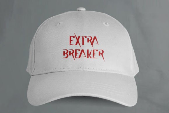Extra Breaker Font PNG with transparent background - Preview 3
