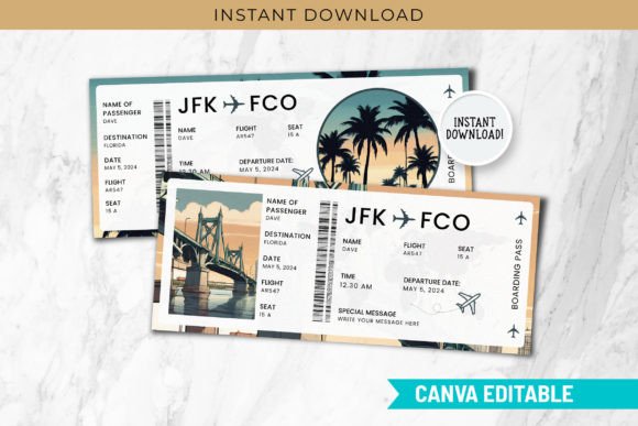 Florida USA Trip Surprise Gift Ticket