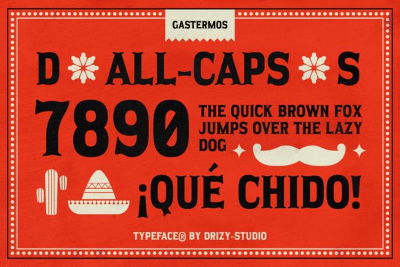 Gastermos Font - Preview 1