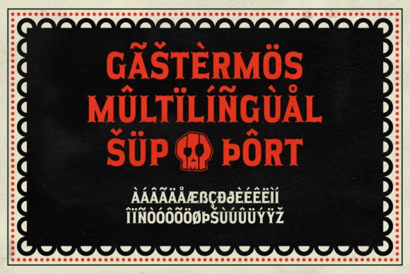 Gastermos Font - Preview 4