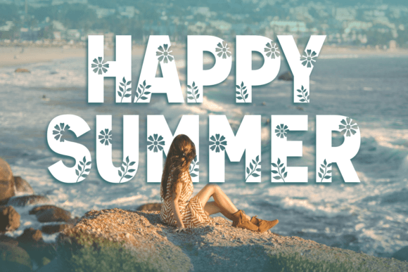 Gooday Summer Font PNG with transparent background - Preview 1