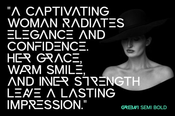 Grebavi | Modern Logo Typeface Font - Preview 4