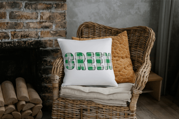 Green Pattern Font - Preview 2